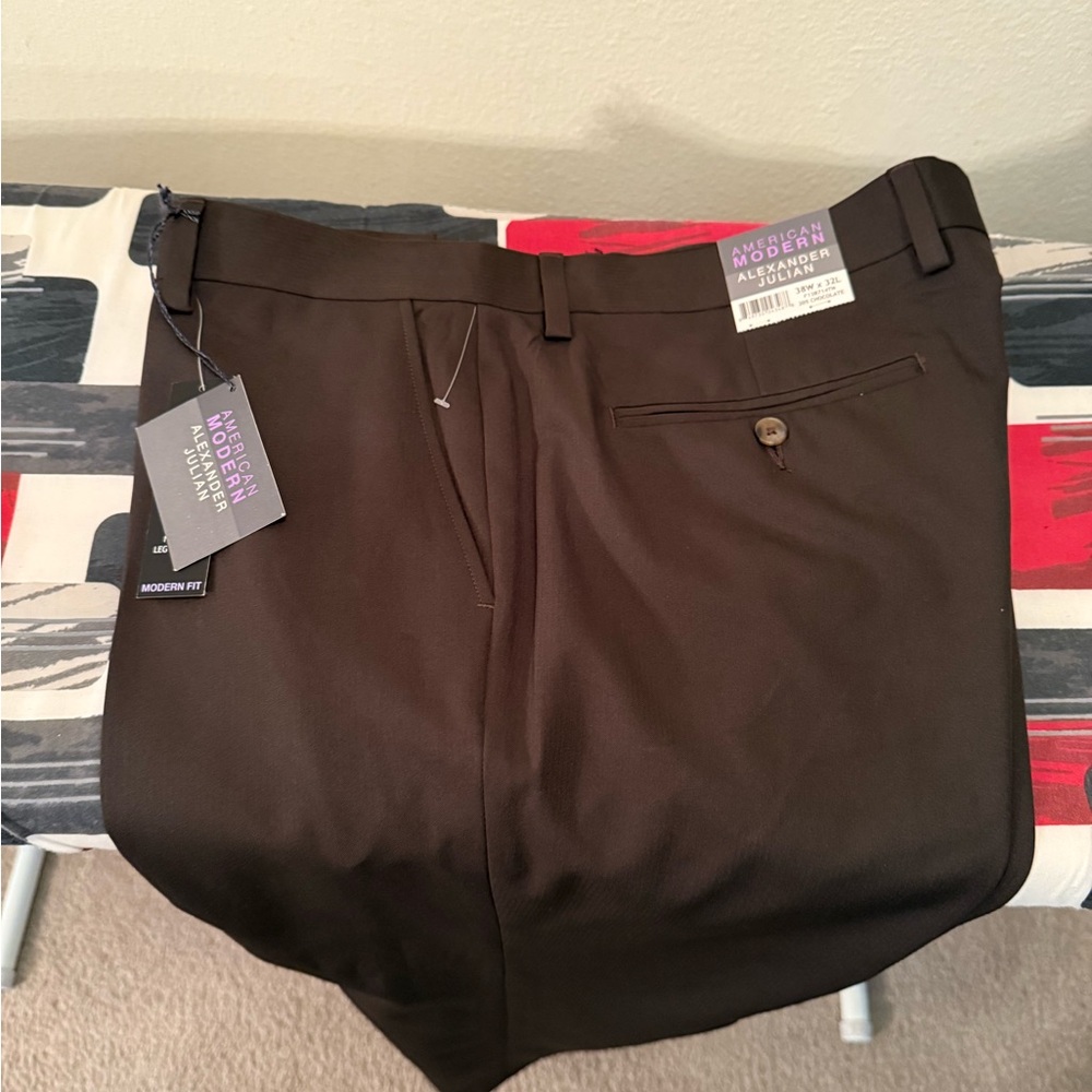 Alexander Julian Dark Brown Dress Pants - Picture 17 of 17